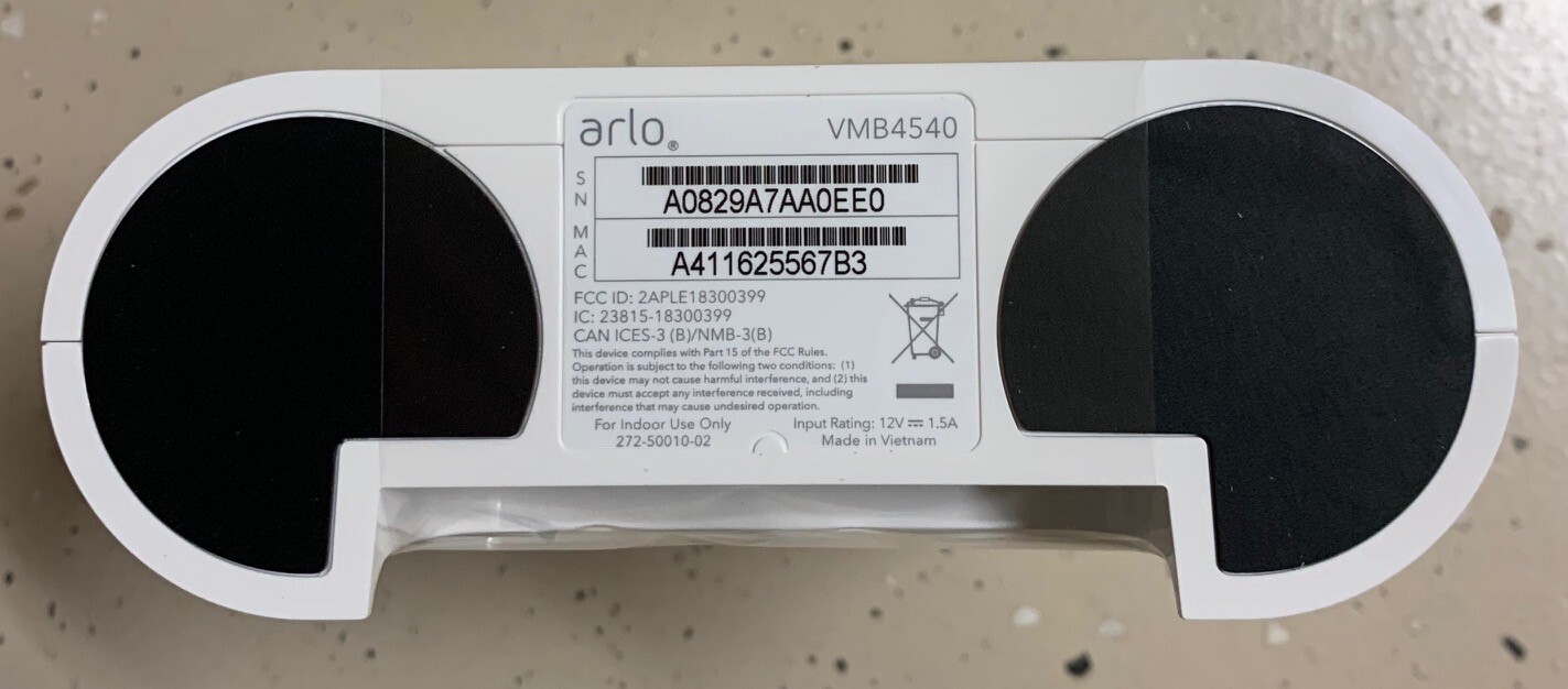 Arlo VMB4540 Smart Hub Base Station for Pro, Pro 2, Pro 3, 4K Ultra, Ultra 2