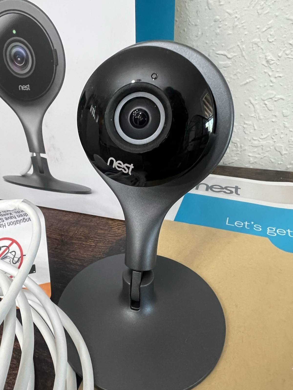Nest Cam Indoor Smart Security Camera Model NC1102ES – Black –