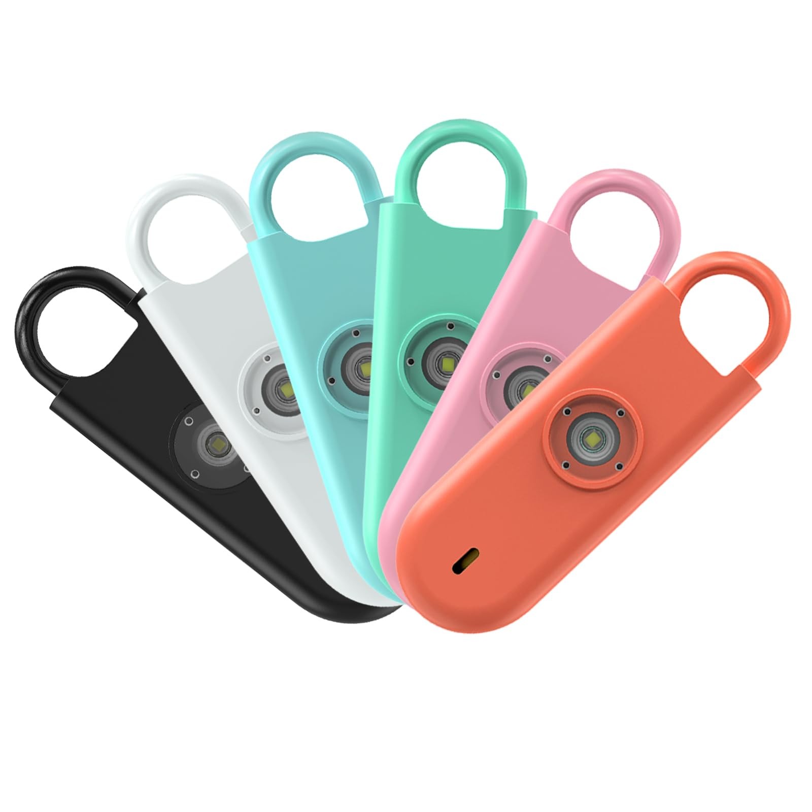 140dB Personal Safety Alarm for Women, 6 Pack Safe Alarm Protection Keychain …