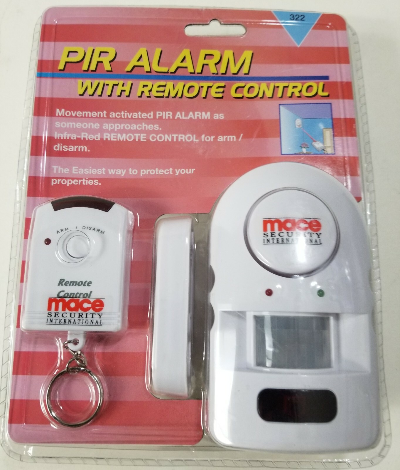 Mace Security International PIR Alarm with Remote Control