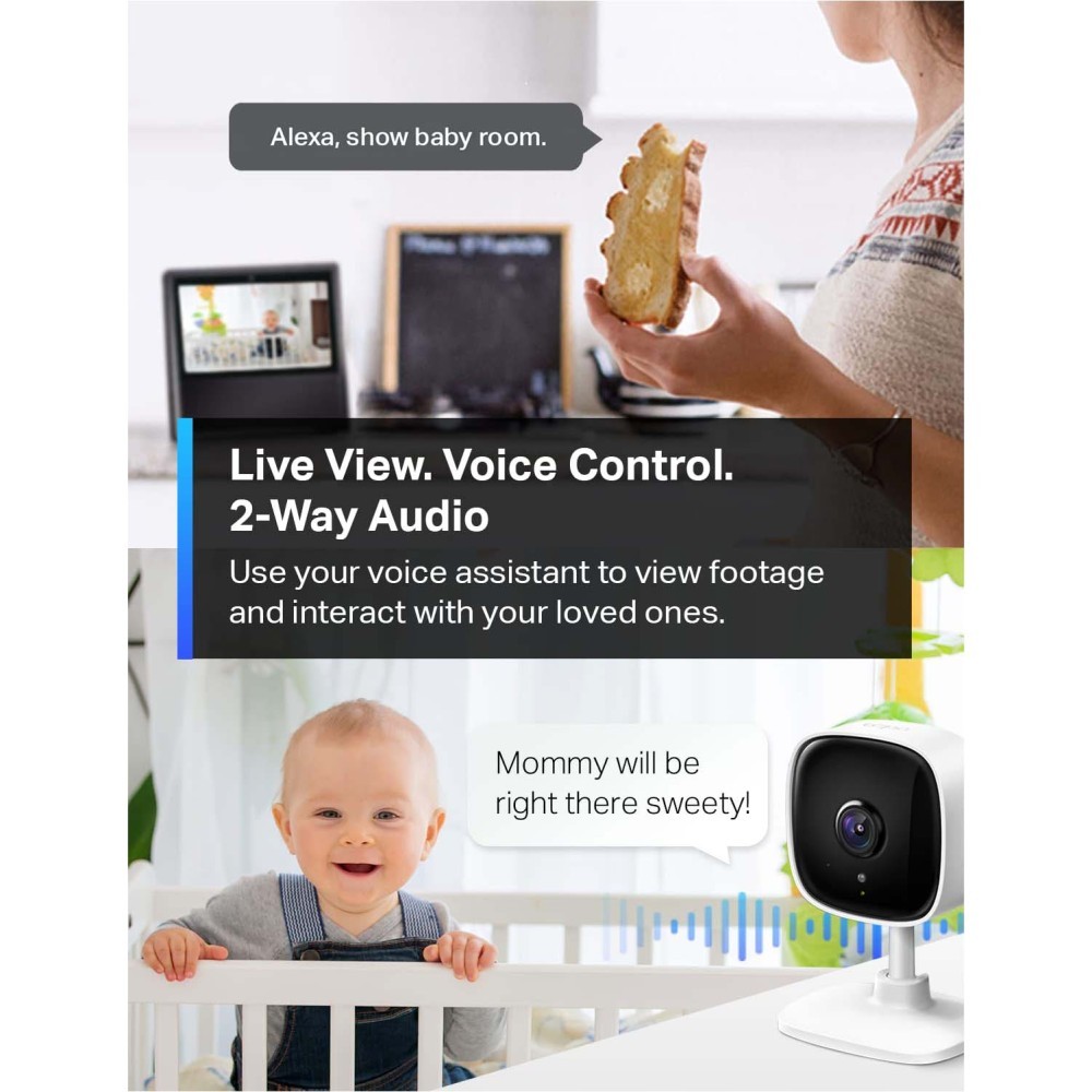 4Pcs 2K WiFi Surveillance Cameras Real-time monitoring, night vision, for kids