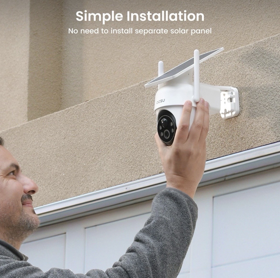 2K QHD 3.0-MP Dual-Band Wi-Fi® Outdoor AI-Smart Solar Security Camera Kit…