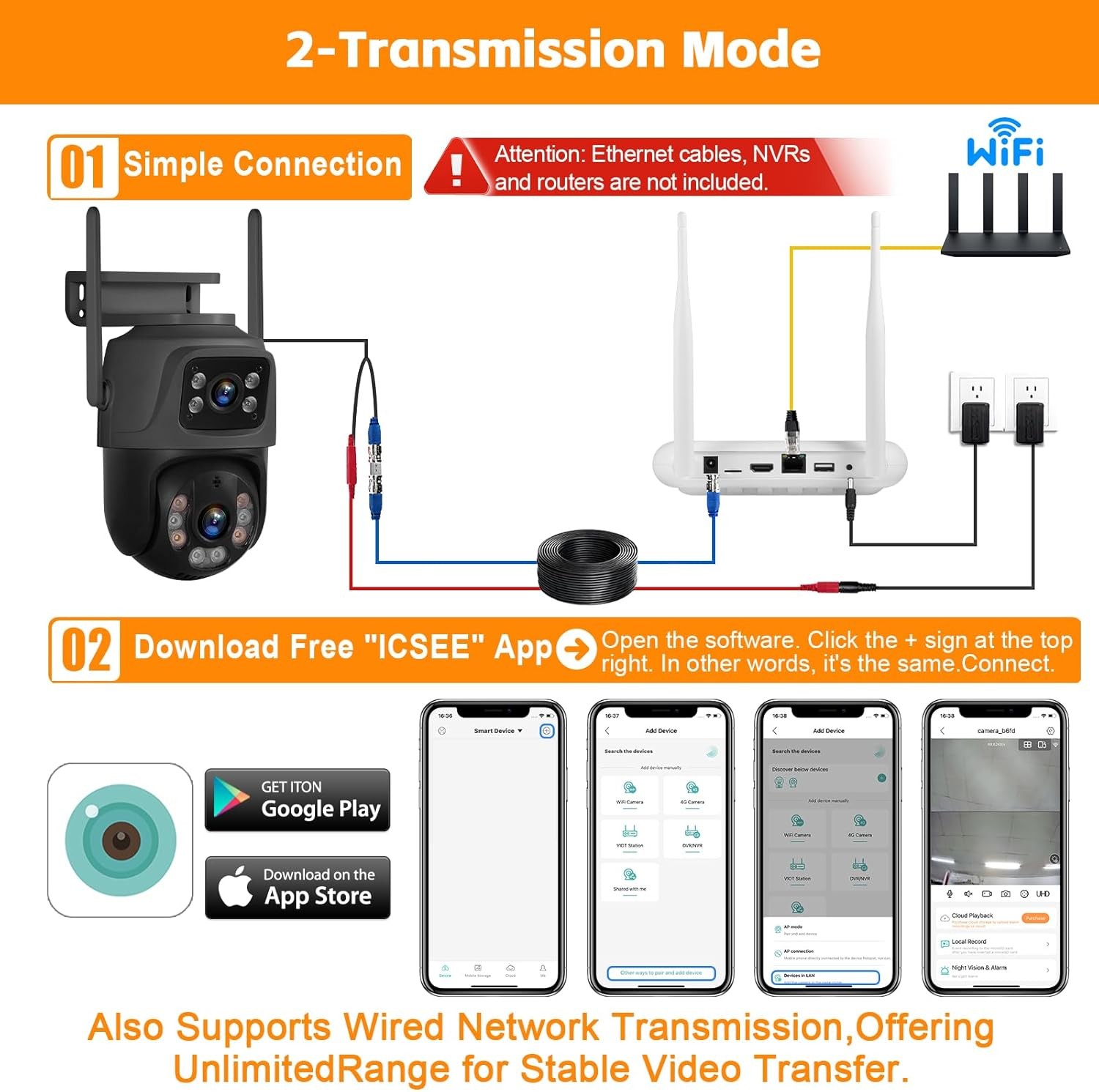 Security Camera System Outdoor Wireless Audio Wifi Home CCTV 6MP 8CH NVR 500GB