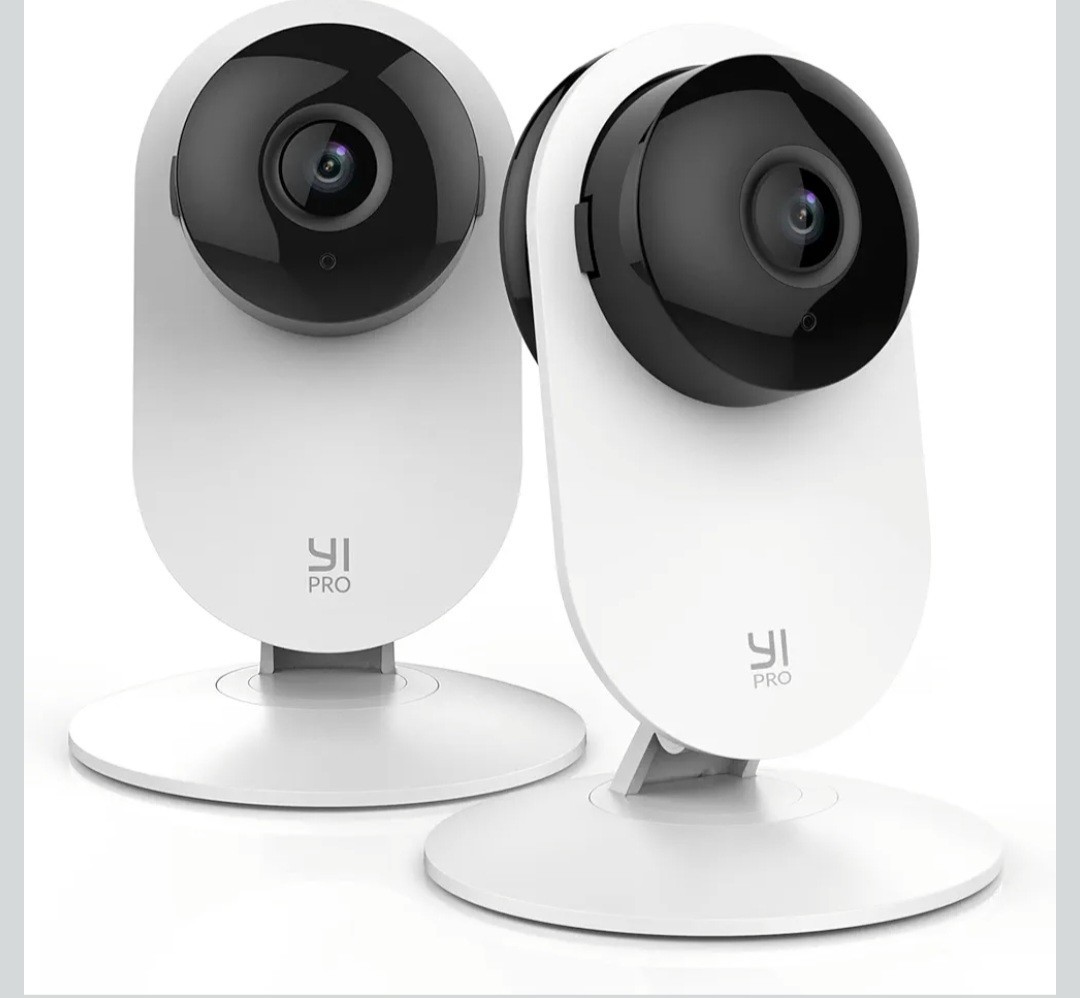 2K Pro Twin Pack Security Cameras Human Detection, Night Vision, Alexa, YI Home