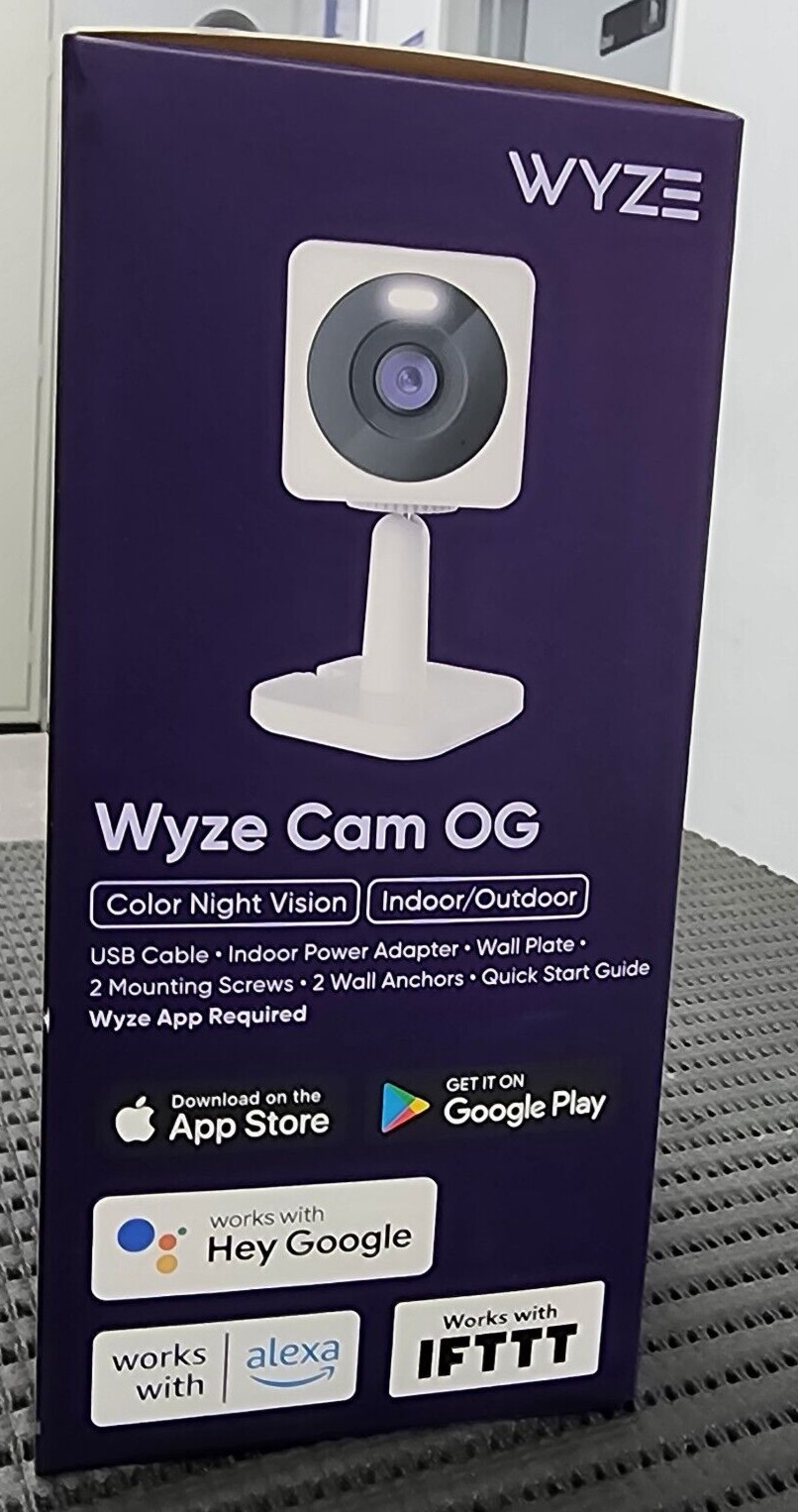 WYZE WYZECGS-RB CAM OG 1080P WIFI SMART SECURITY 3X ZOOM COLOR NIGHT VISION