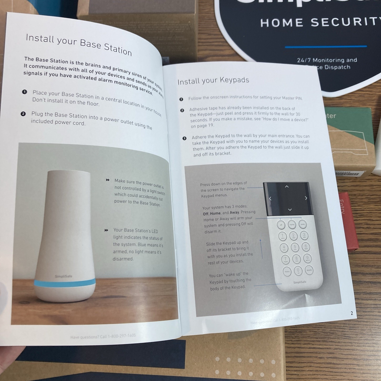 SIMPLISAFE Indoor Alarm System Base Keypad HD Camera Water Smoke Sensor Entry