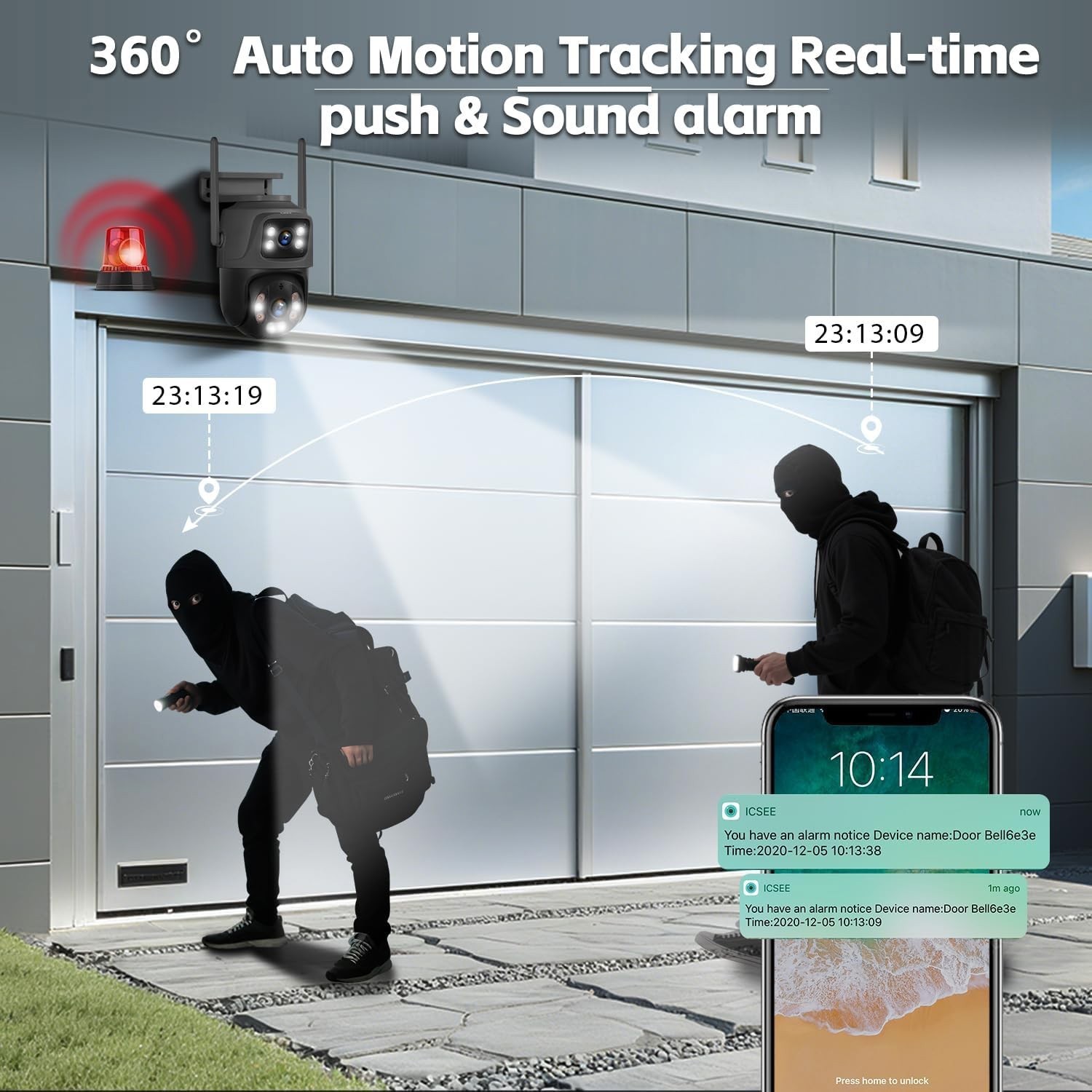 Security Camera System Outdoor Wireless Audio Wifi Home CCTV 6MP 8CH NVR 500GB