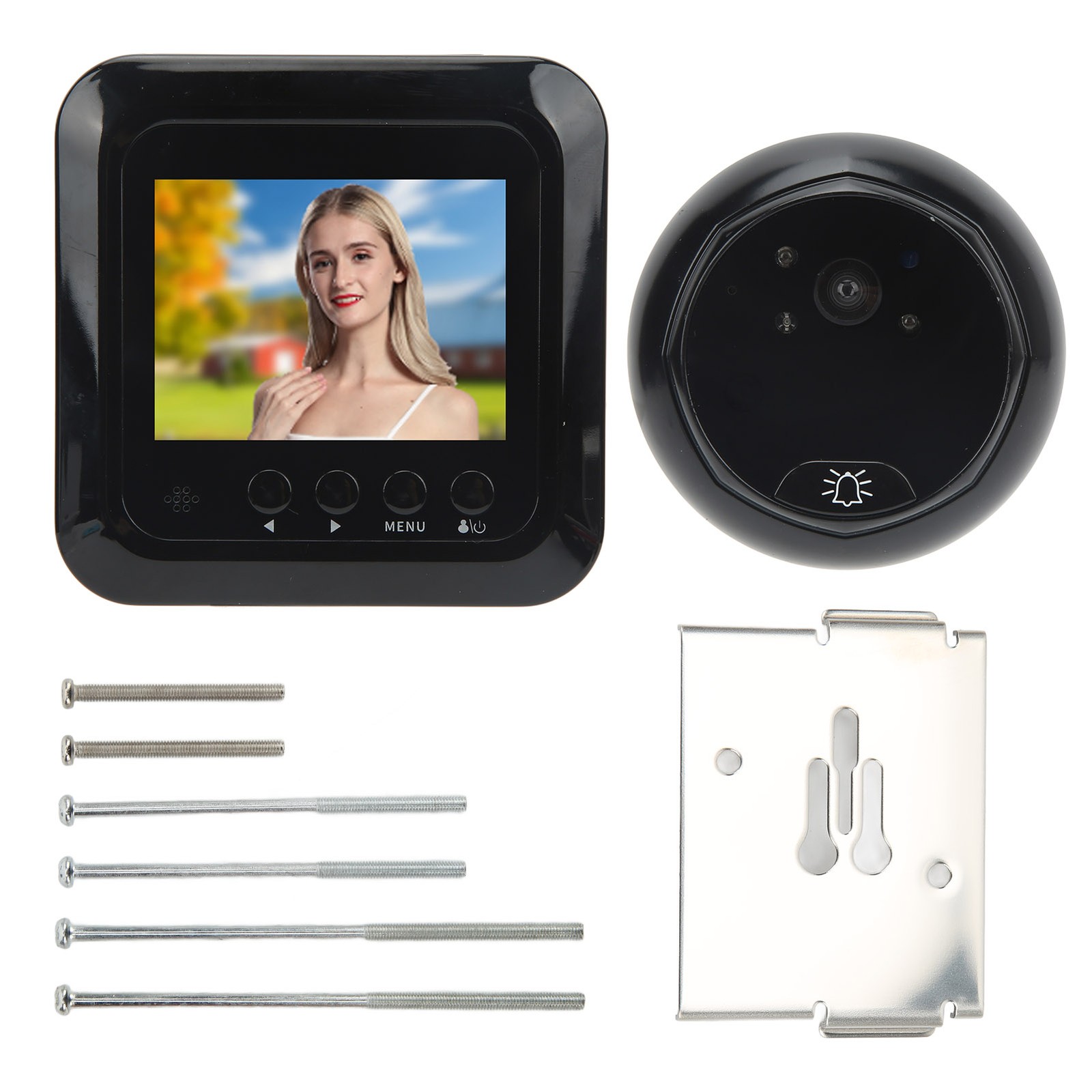 Video Door Phone System Digital Door Viewer Infrared Night 160 Degree