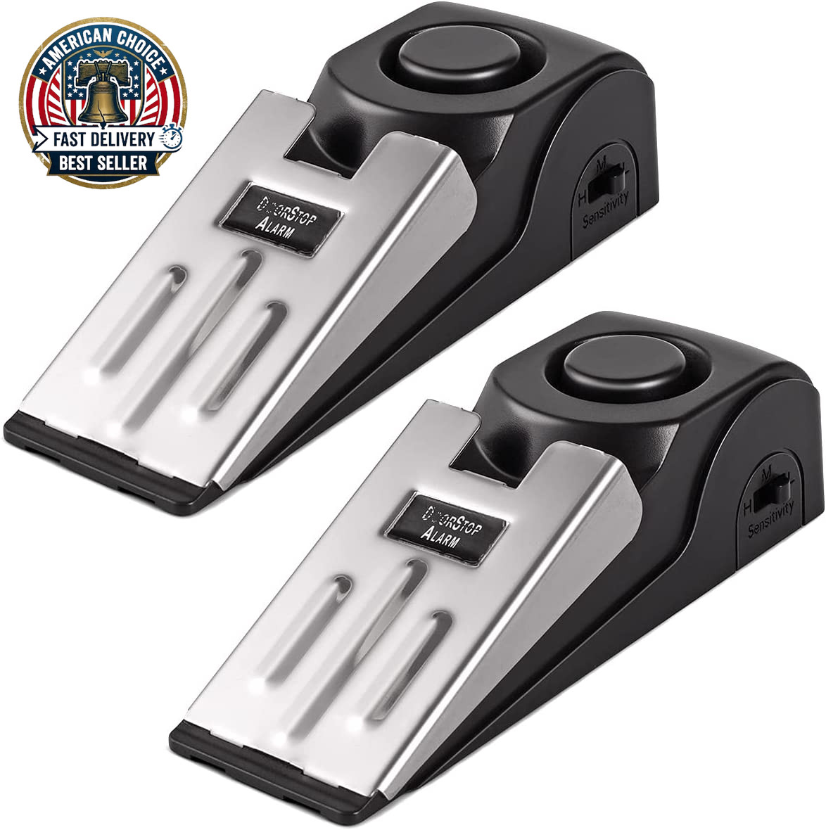 Door Stop Alarm, Door Stopper Security for Home Travel Apartment with 120DB Sire