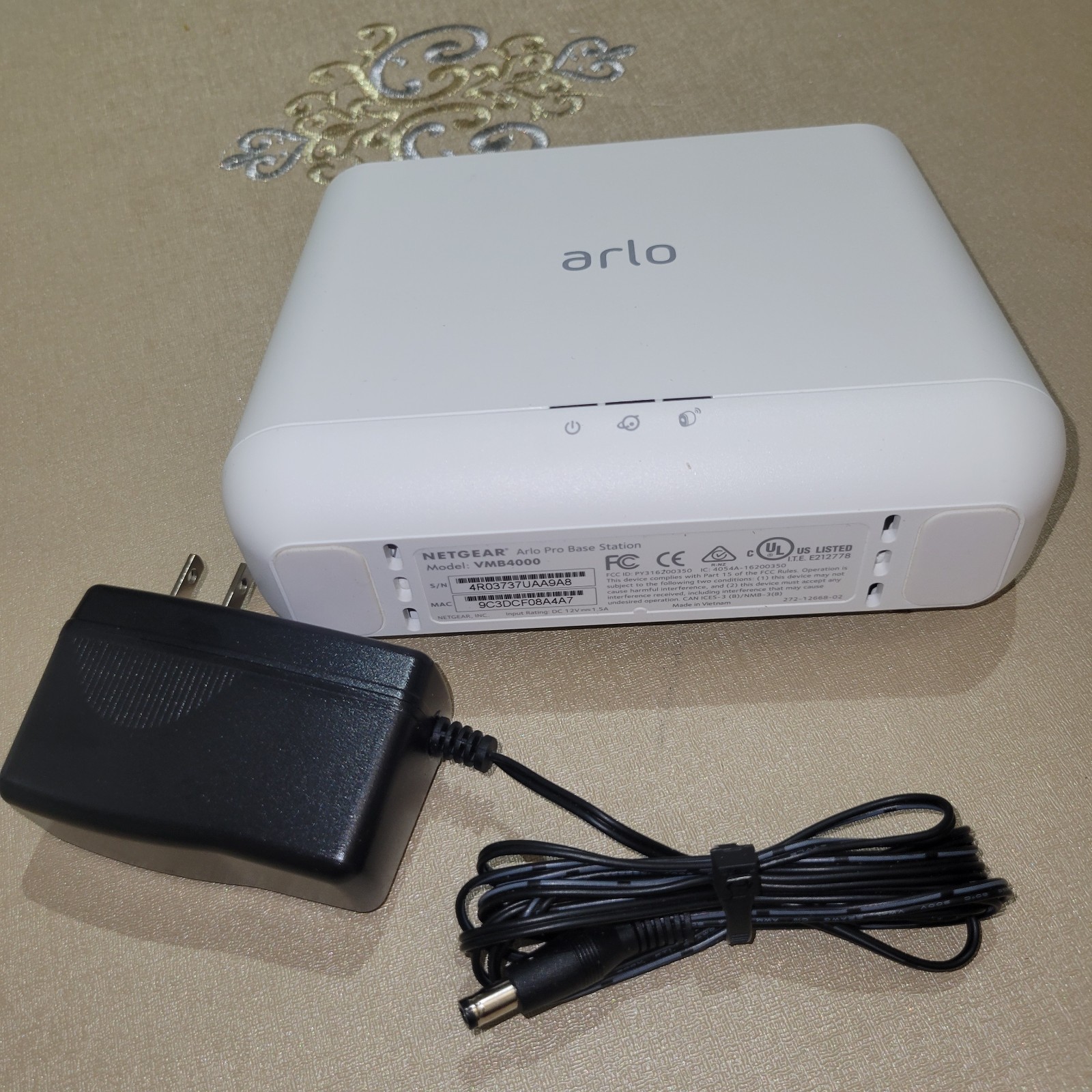 Netgear Arlo Pro VMB4000 Base Station W/Power Supply – Tested Works