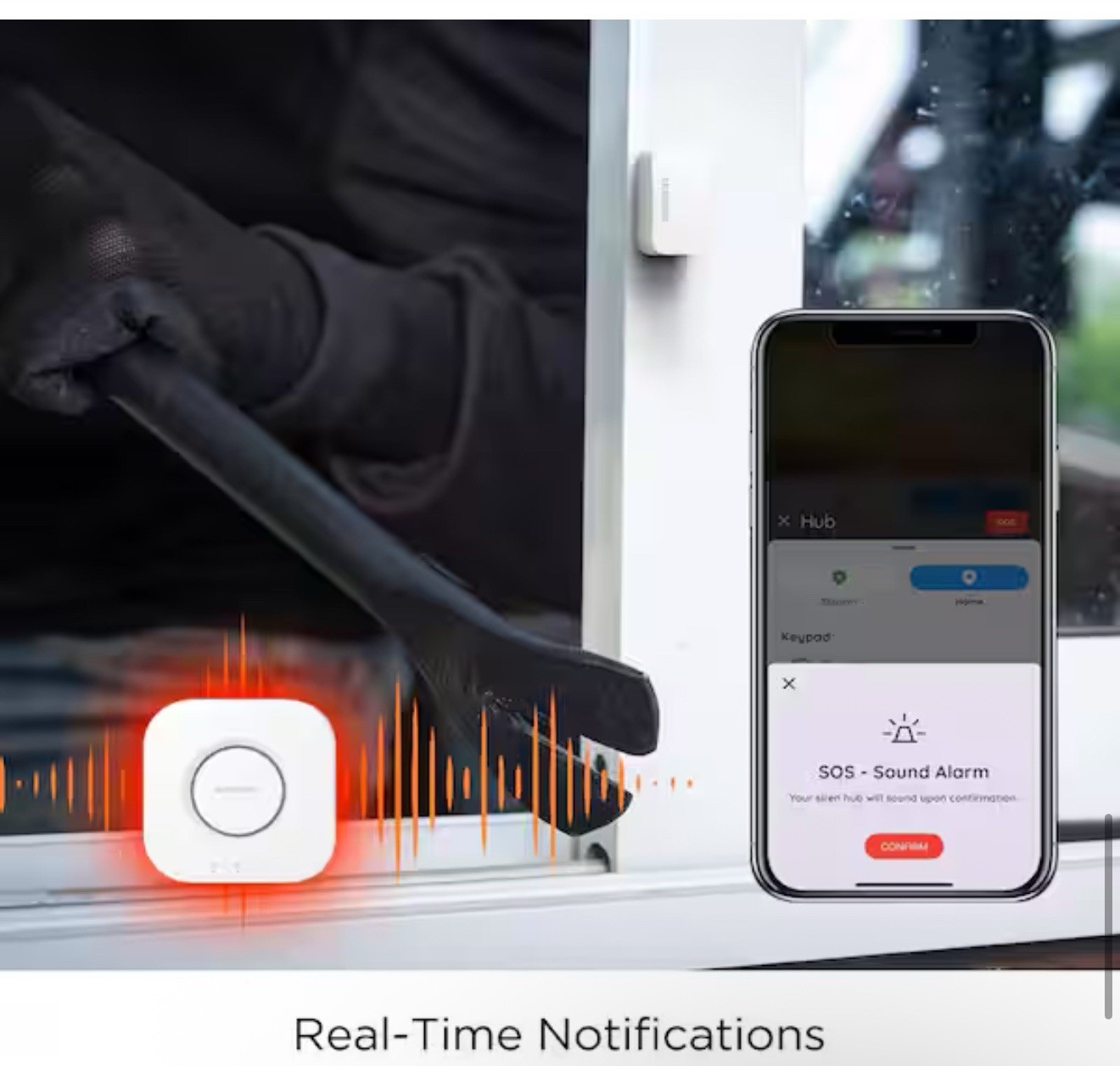 Defiant Smart Home Alarm Kit WiFi and Bluetooth, Powered by Hubspace (5-Piece)