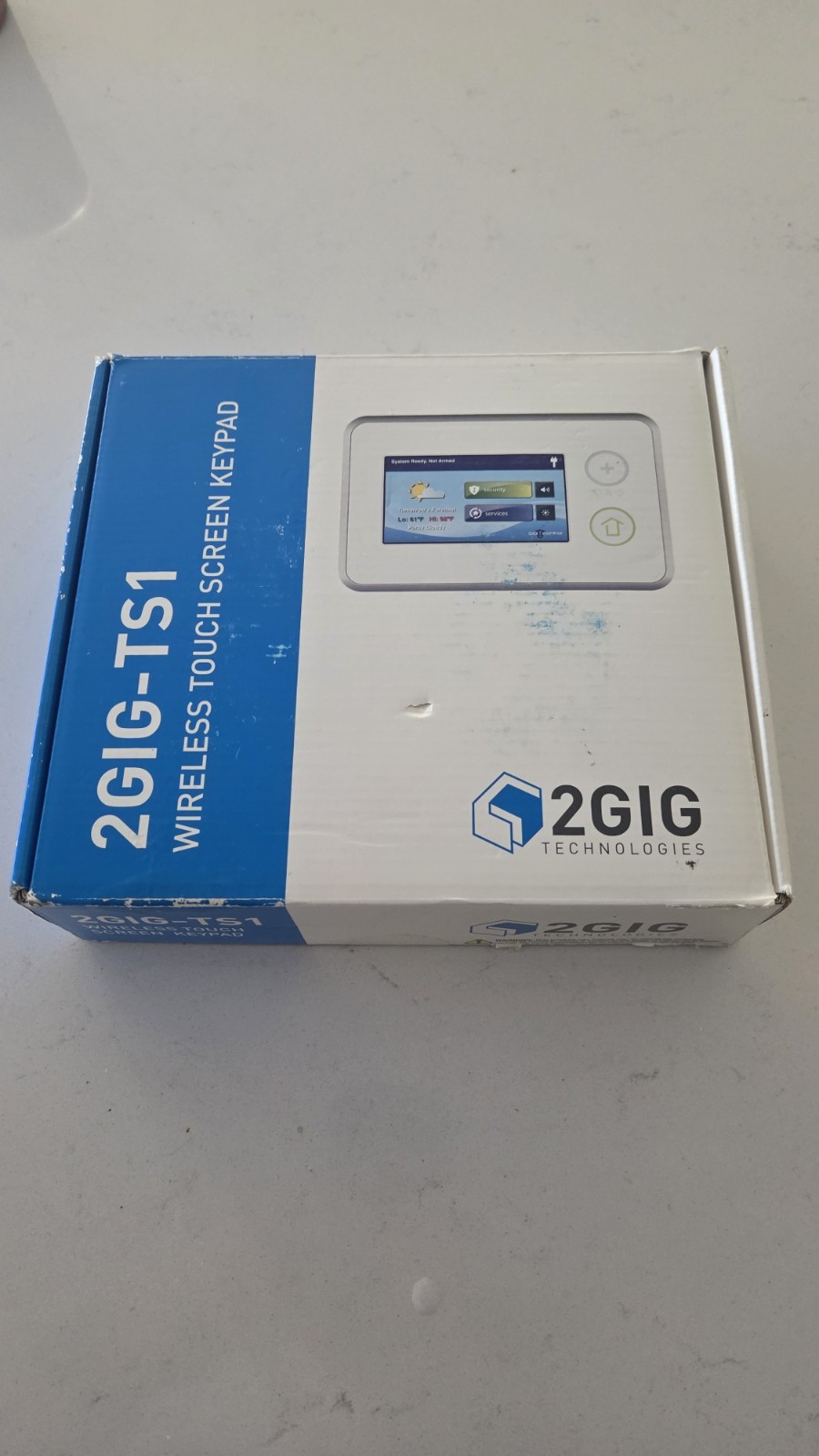 2Gig 2GIG-TS1-E Wireless Touch Screen Keypad New Open Box 2GIG-TS1