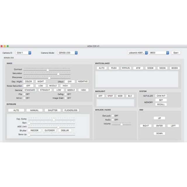 Overstock – VISCA Camera Control Unit and Software