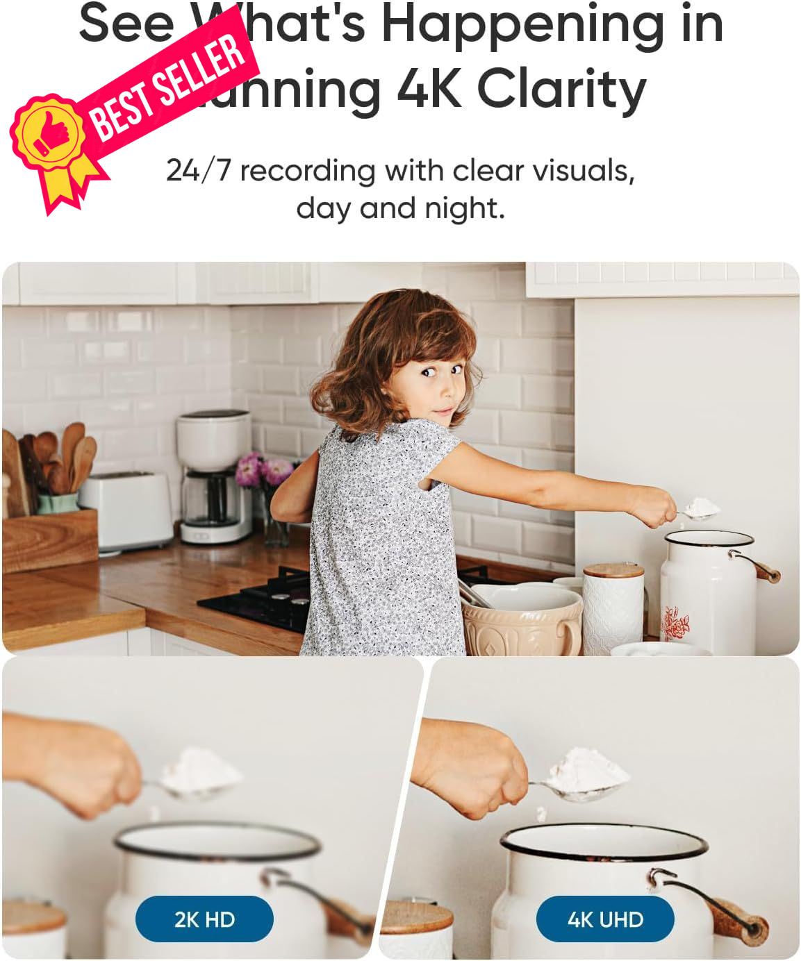 eufy Security 4K Indoor Camera E30-No Subscription,Work as Pet White