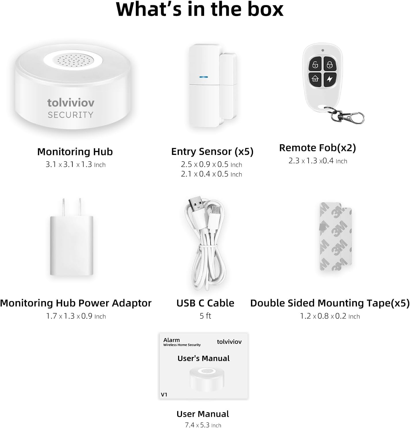 Wireless Door Alarm System 8pc Kit Smart Home Alexa Voice Control App Alert