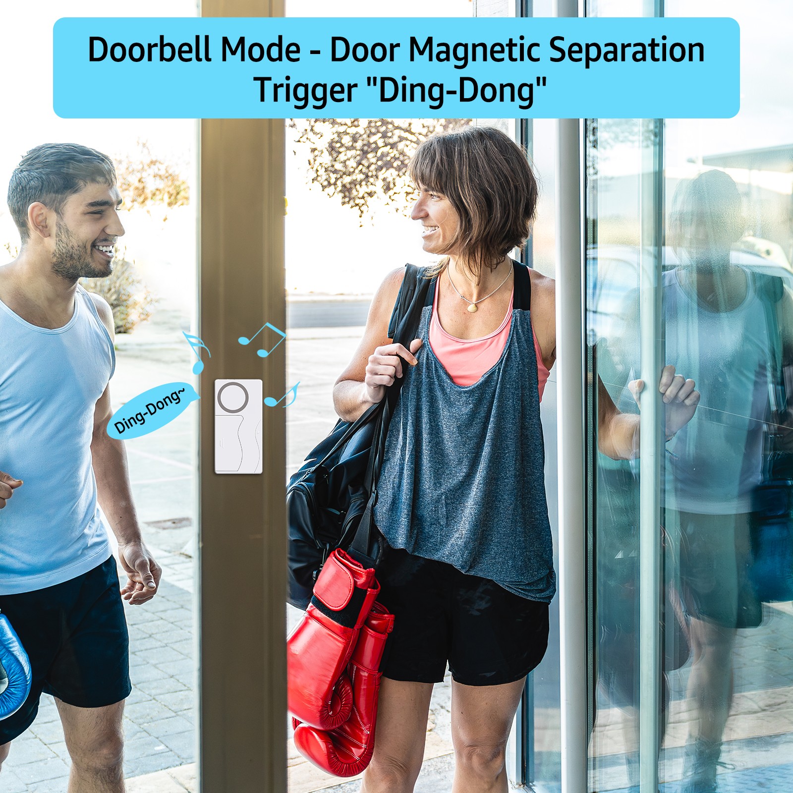 Wireless Magnetic Sensor Door Window Burglar Alarm with Remote Control Home Shop