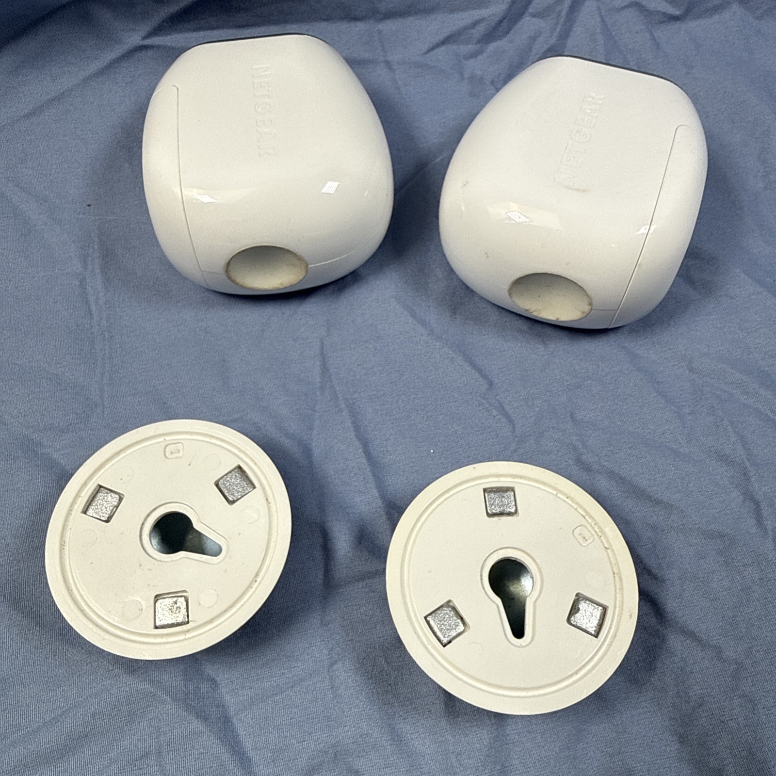 2 Arlo NETGEAR VMC3030 HD Security Camera Wire-Free Not Tested Sold AS IS