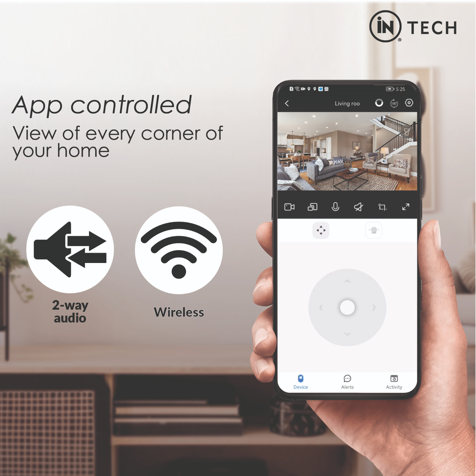iN Wireless Home Security Camera Smart Bulb Security Camera Motion Detection