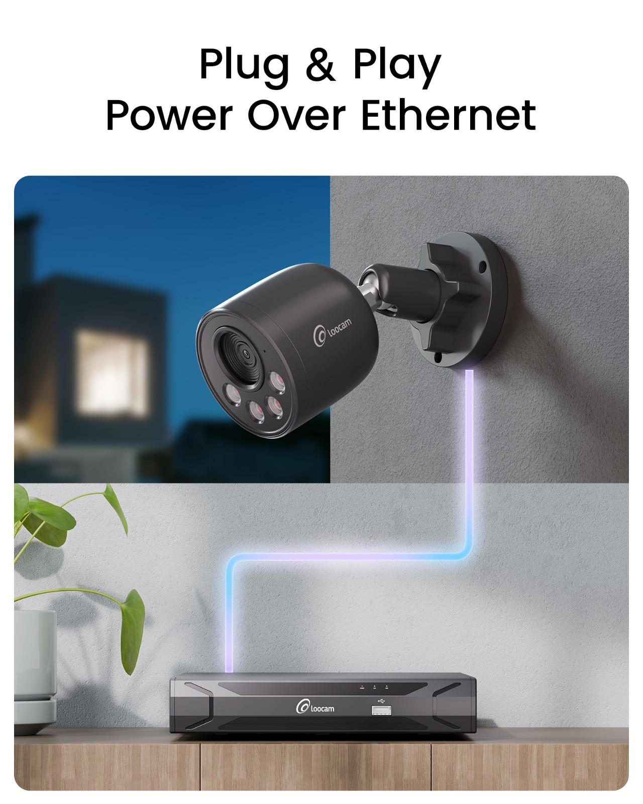 2 Port PoE Extender 10/100Mbps, 1 in 2 Out PoE Repeater IEEE802.3af/at