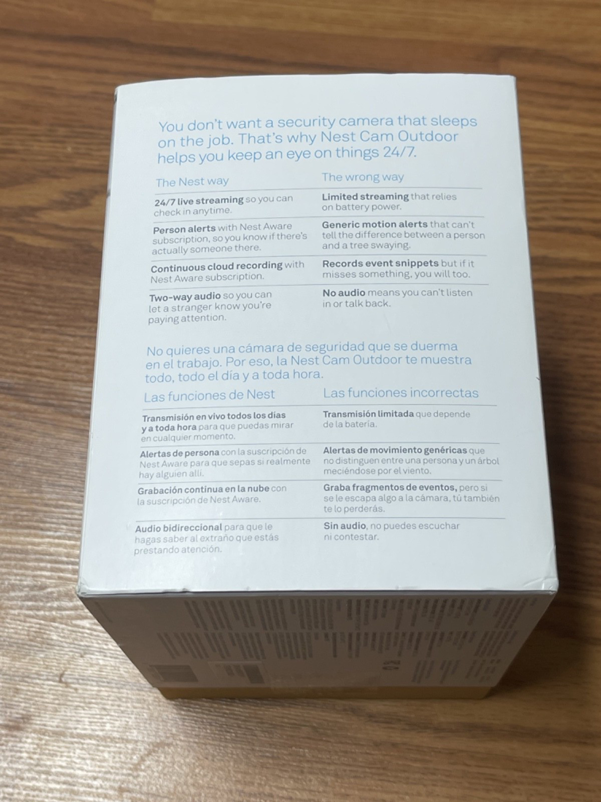 NIB Google Nest Cam Outdoor SecuriCamera 1st Gen Wired NC2100ES Sealed Brand New