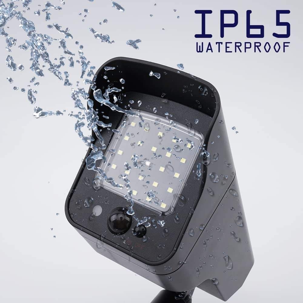 Outdoor Home Security Alarm LED Flash lamp Solar PIR Motion Sensor Dummy Camera