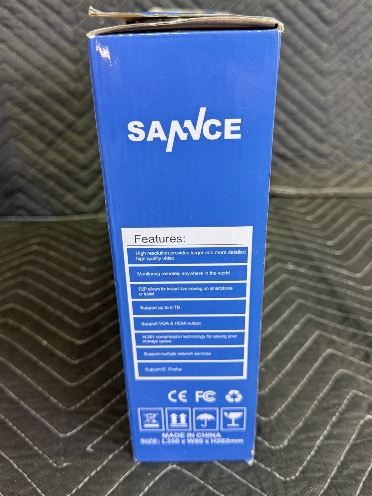 SANNCE DN41CK 4CH HD 5IN1 1080P DVR Video Recorder for CCTV 1TB HDD Brand New!