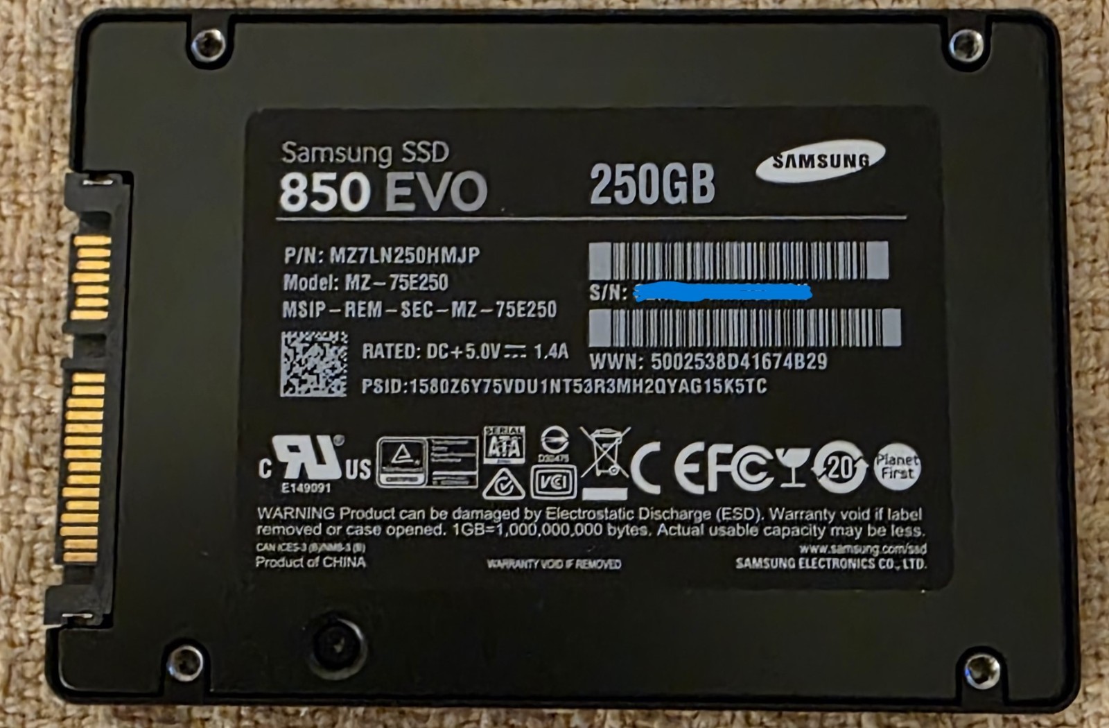 Eufy Security S380 HomeBase T8030 (Power supply + LAN + Samsung 250 GB SSD 2.5)