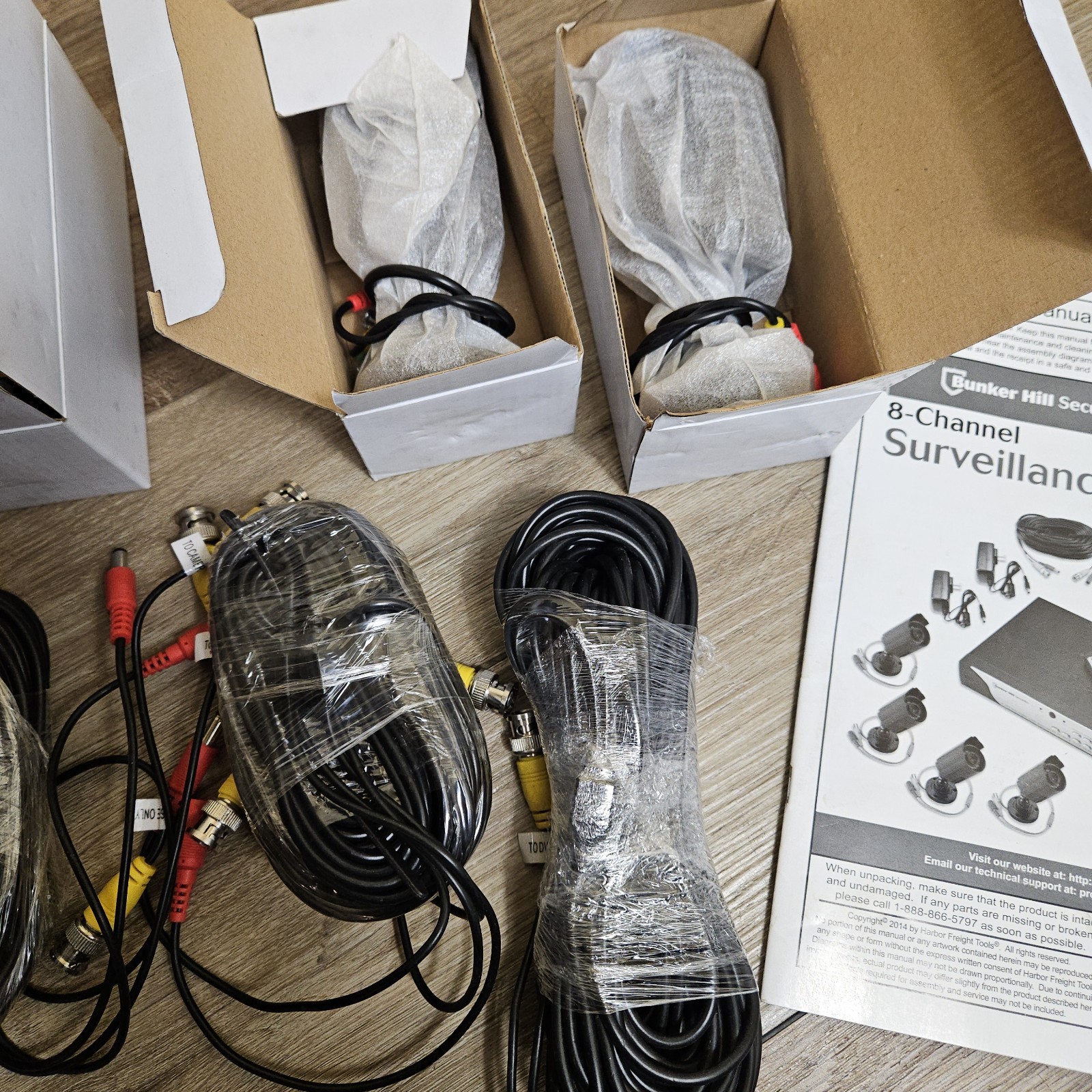Bunker Hill 62463 Security System 500GB HD DVR 4 Cameras 8 Channel -New Open Box