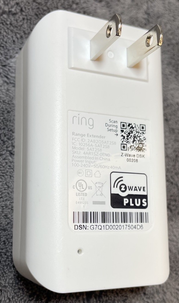 Ring Alarm Range Extender 5ATS28 2nd Gen White