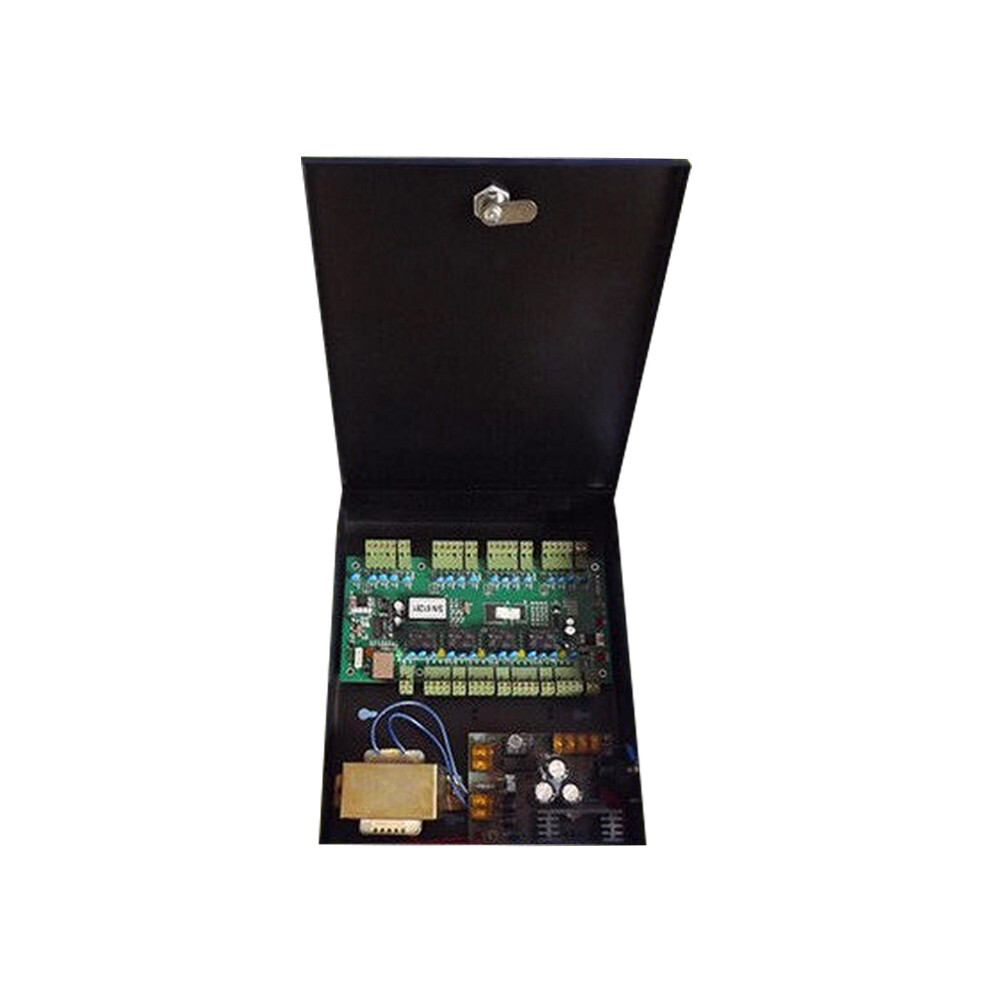 4-Door Control Kit with Reader/Switch/Power Unit/Key Fob/180kg Magnetic Locks