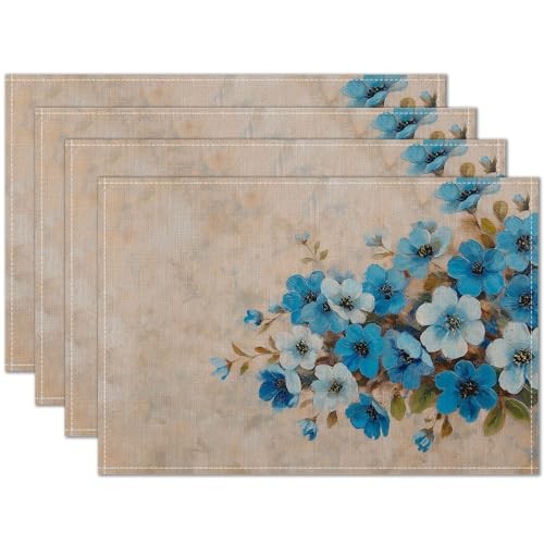 Set of 4 12×18 Inch Spring Table Mats – Colors 20 – Set of 4