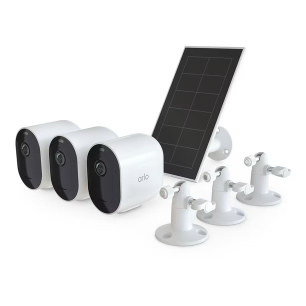Arlo VMK4360P-1SCNAS Pro 5S 2K Spotlight Camera 3 Cameras & 1 Solar Panel