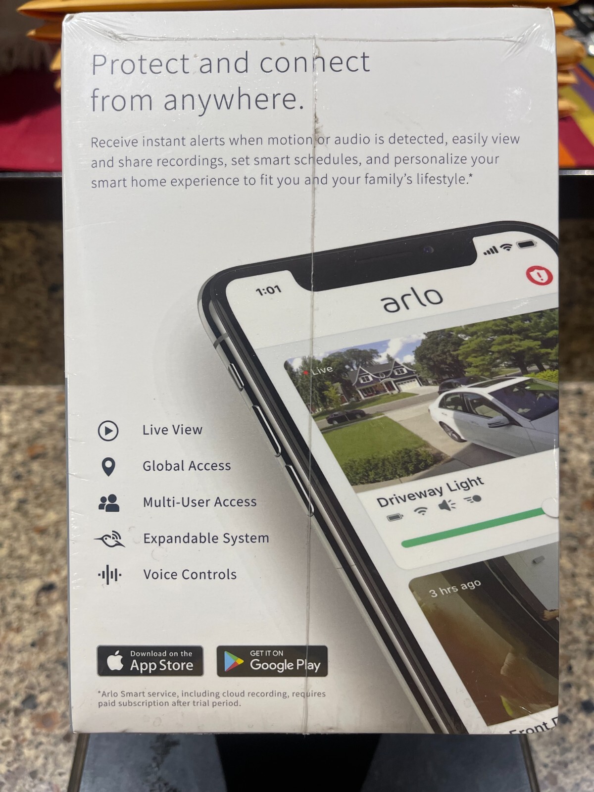 NEW! Arlo Pro 3 Wireless Floodlight Camera FB1001 & Charging Cable VMA5600C