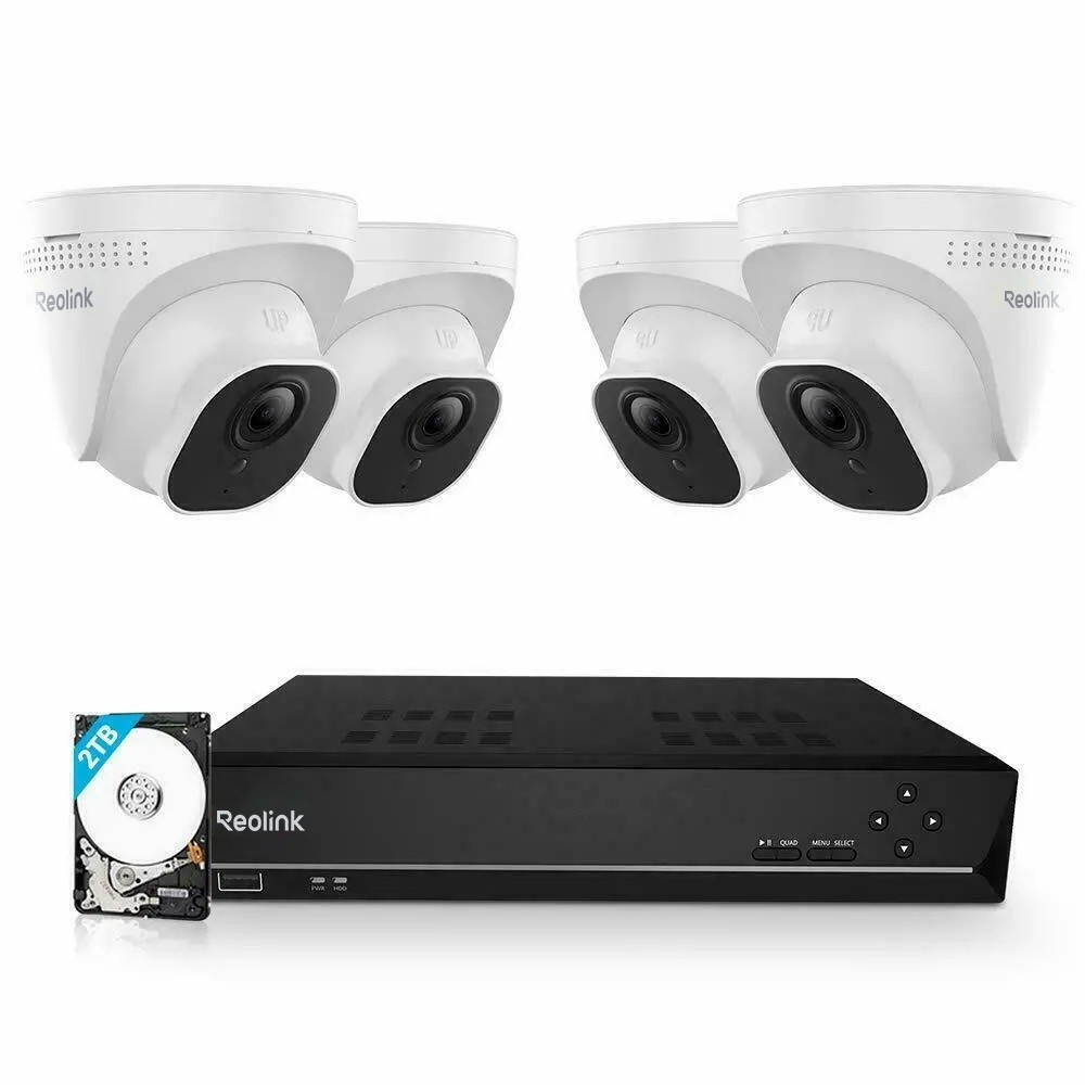 Reolink 8CH RLN8-410 2TB NVR 5MP Outdoor Wired PoE Security Camera System
