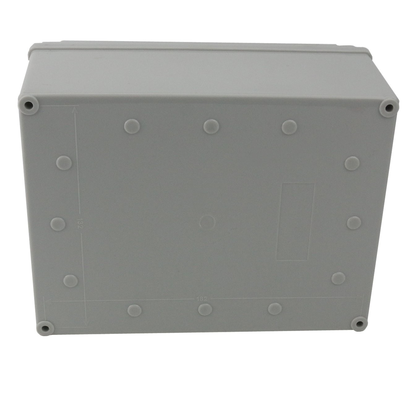 Ogrmar Plastic Dustproof IP65 Junction Box DIY Case 8″x 6″x 4″, Grey