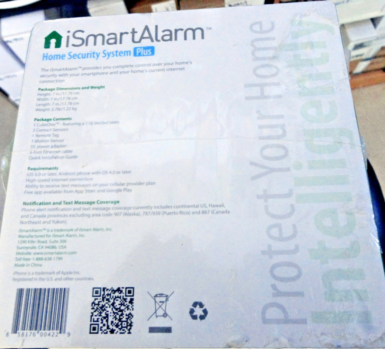 New / iSmart Alarm Home Security System PLUS / SEALED