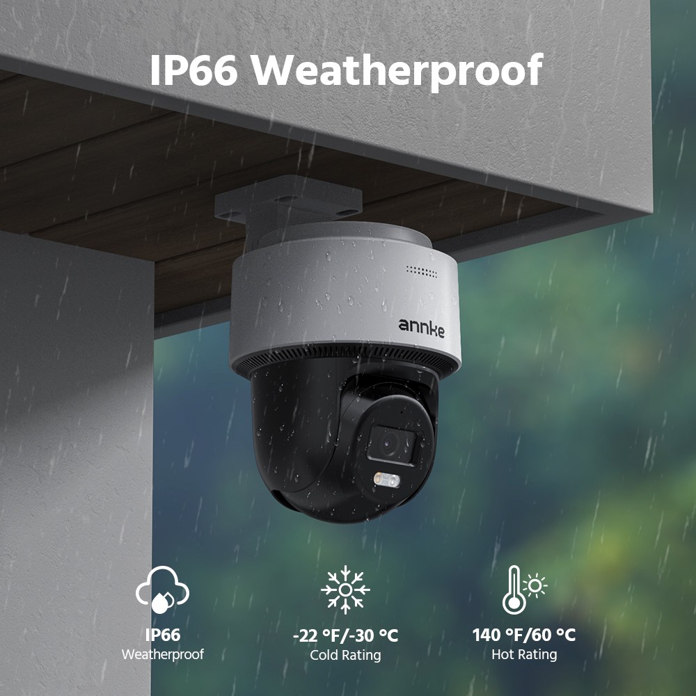 ANNKE 4K PoE Security IP Camera 8MP PT Color Night Vision Two Way Audio H.265+