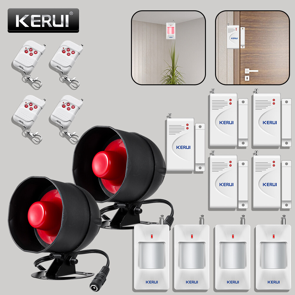 KERUI Alarm Home Security System Door Sensor Garage Detect Anti-theft Loud Alert