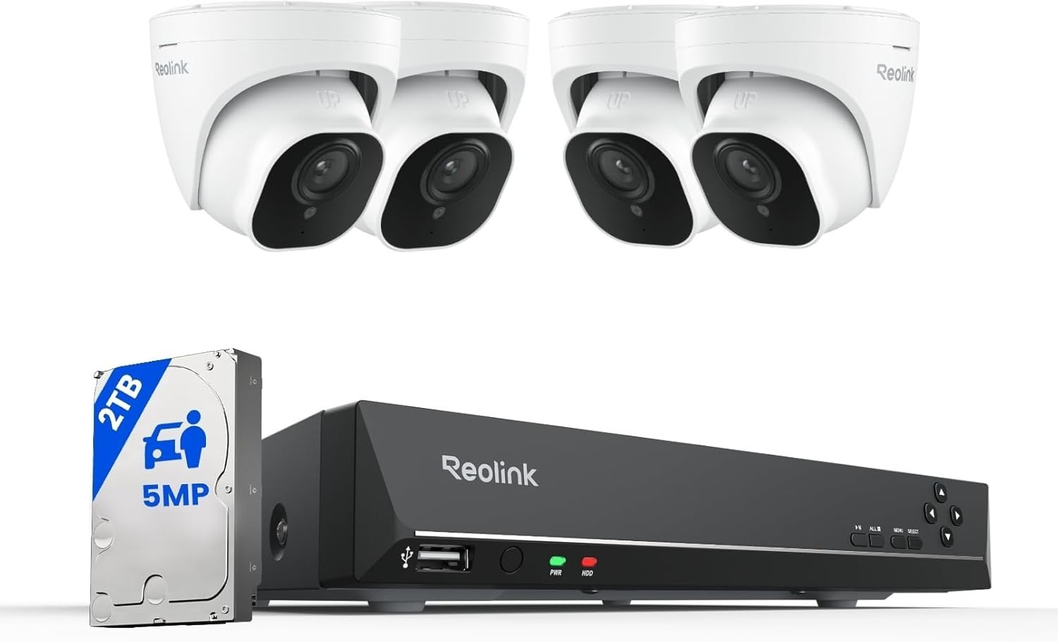 5MP HD Home Security Kit: 8CH Wired Cameras with App Control and Remote Access