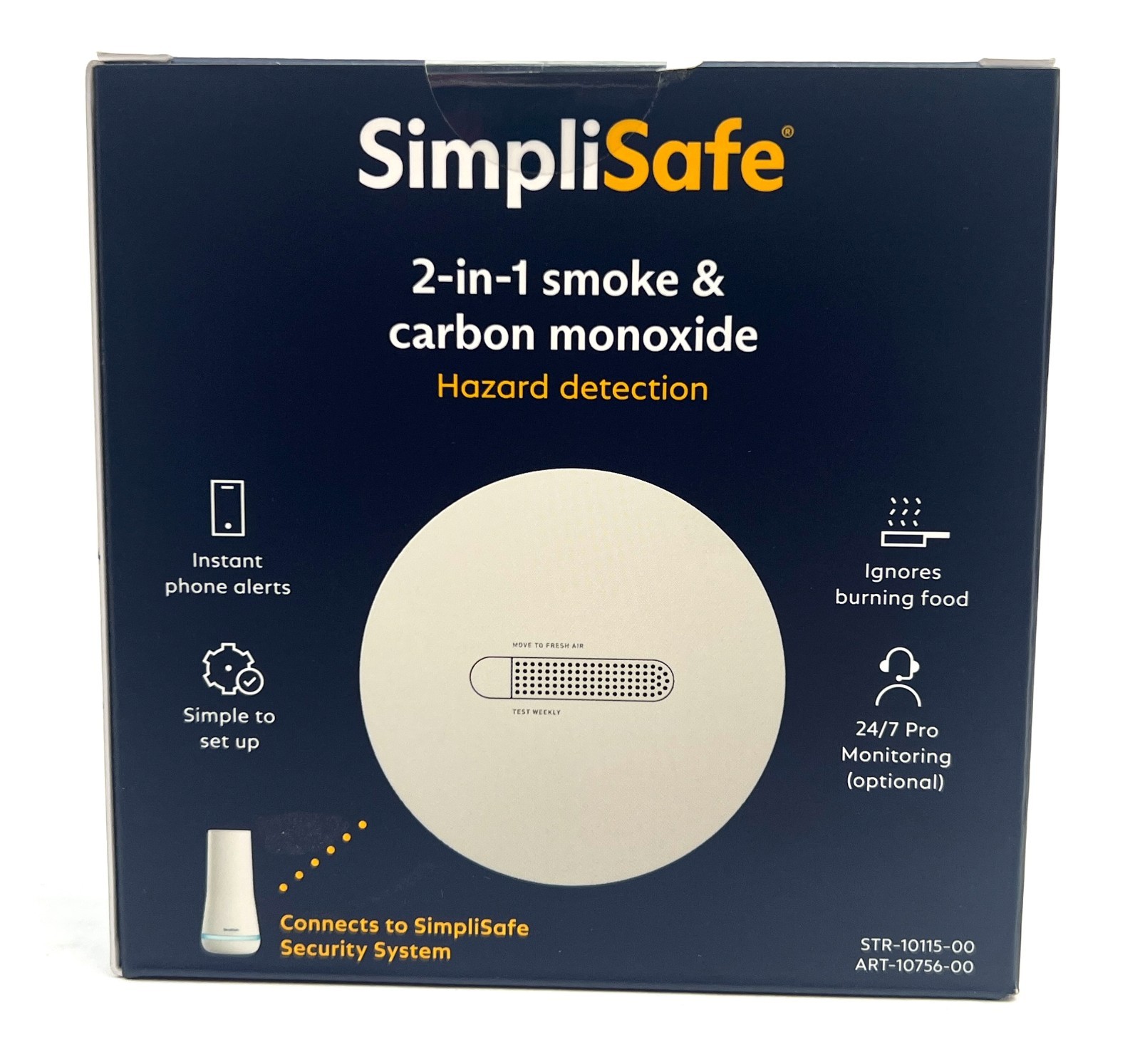 SimpliSafe Smoke & CO Carbon Monoxide Detector Alarm Latest Gen Home Security
