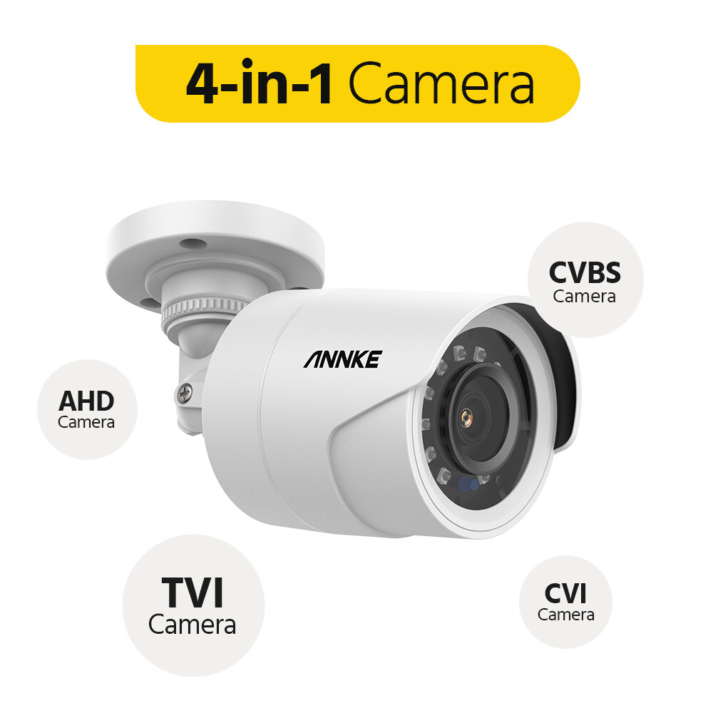 ANNKE 1080P HD 4in1 CCTV Home Security Surveillance Camera Outdoor Night Vision