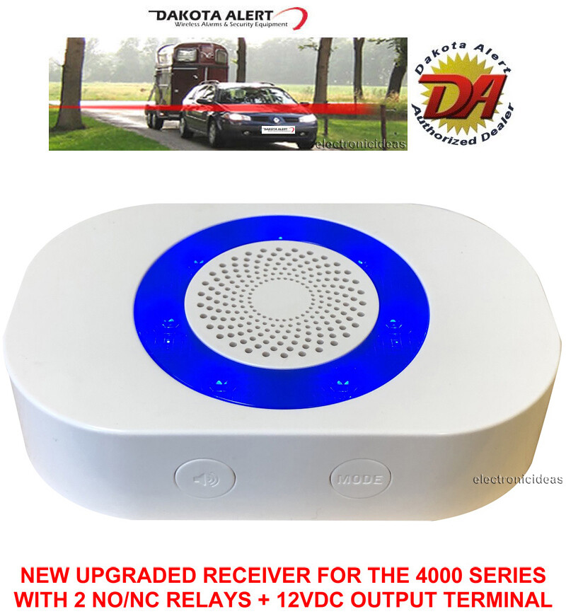 DAKOTA ALERT RE-4K PLUS/RE-4000 PLUS-UPDATED WIRELESS RECEIVER+RELAYS+12V OUTPUT
