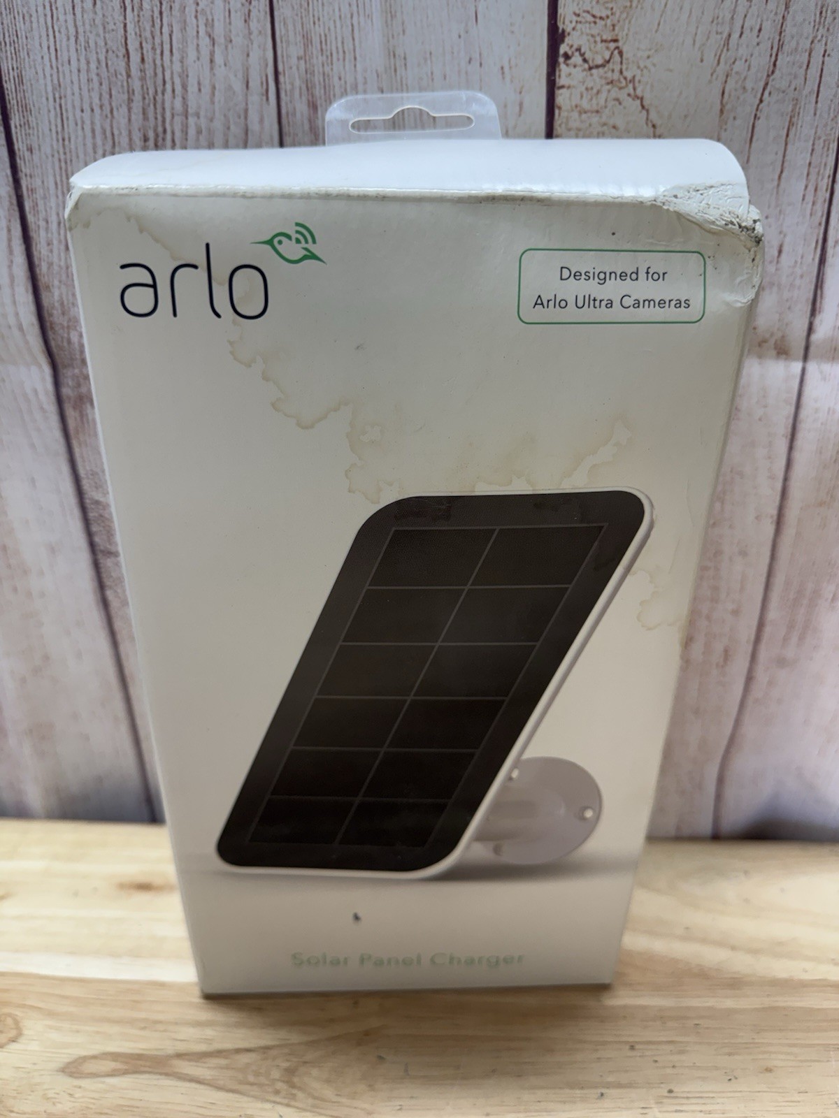 ARLO White Solar Panel Charger VMA5600-10000S Ultra Box Dented NOB Open Box
