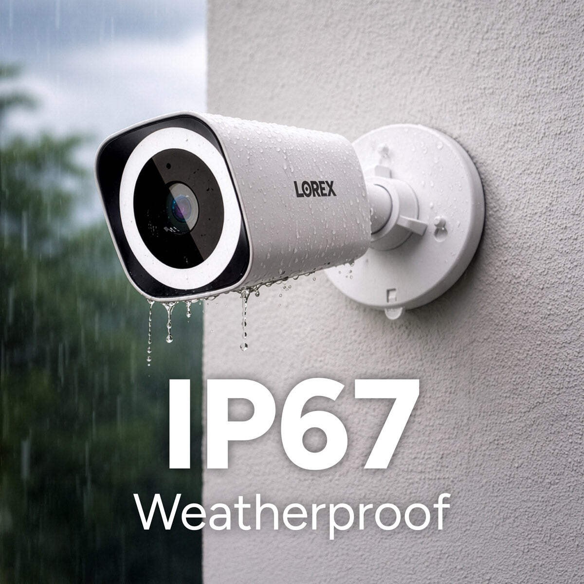 Lorex Connect | New App | 4K Wired PoE Bullet Camera w/ Smart Security Lighting