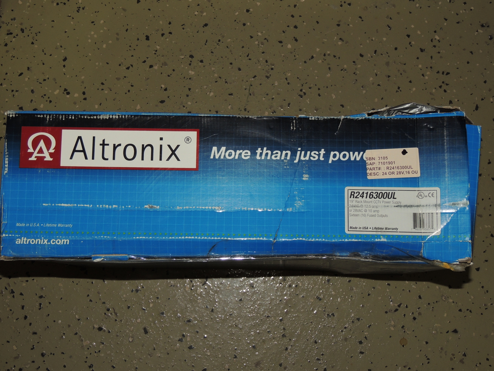 Altronix R2416300UL 19″ Rack Mount CCTV Power Supply