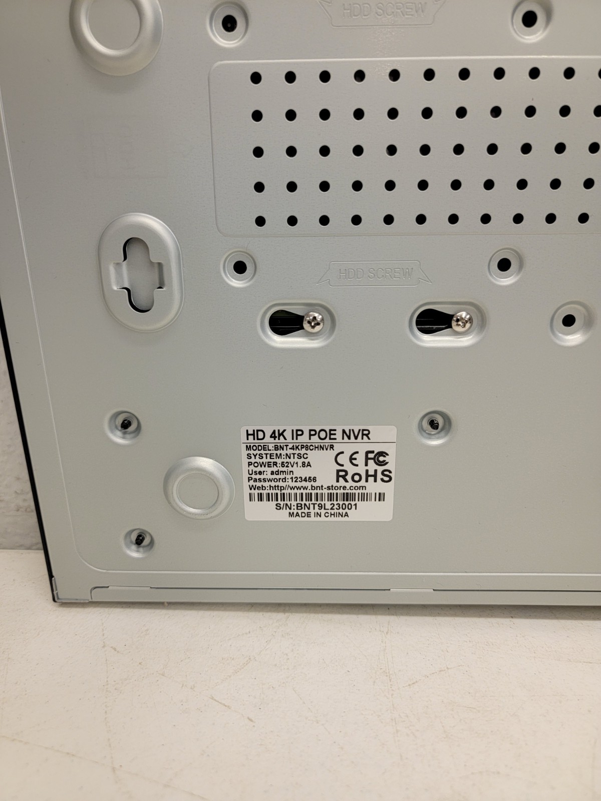 BNT HD 4 IP NVR 8 Channel Security Camera System 3 Cameras Only