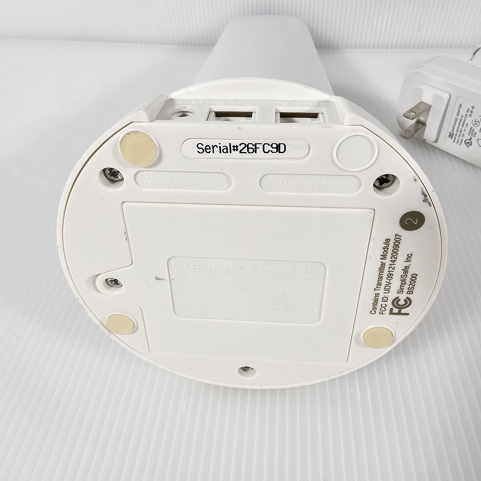 SimpliSafe White 10 1/2″ Base Station Transmitter Module BS1000