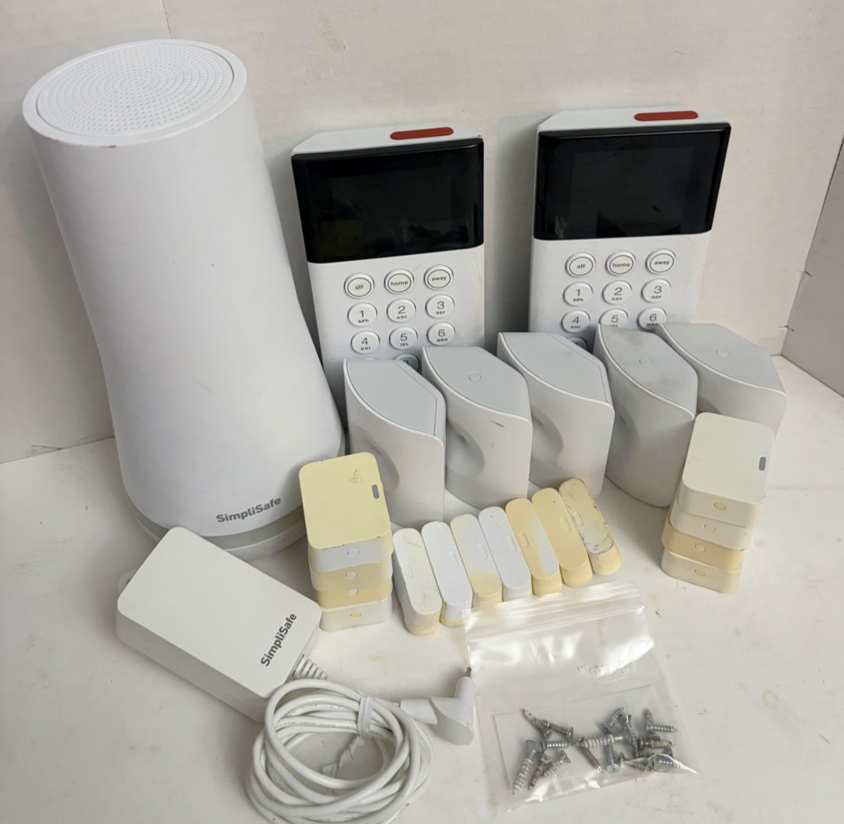 Complete SimpliSafe Gen 3 Home Security System Bundle – Base, 2 Keypads, Sensors