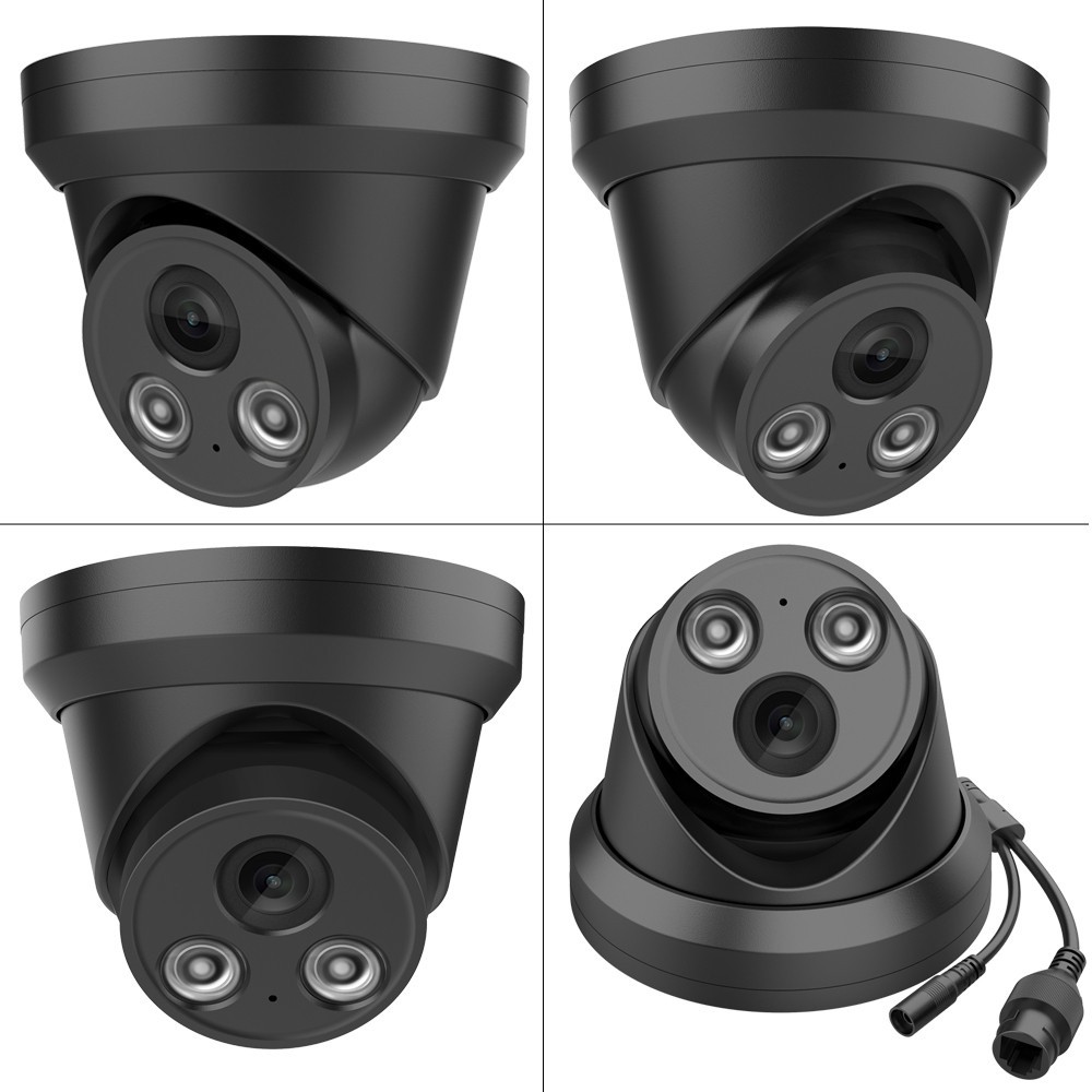 Vikylin 8CH 8POE NVR Security Camera Systems 4K 8MP IR Turret IP Camera Mic Lot