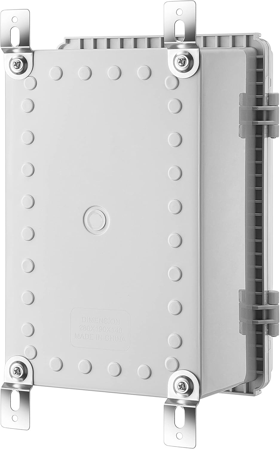 Junction Box, IP67 Waterproof Plastic Enclosure 11.4×7.5×5.5, Grey